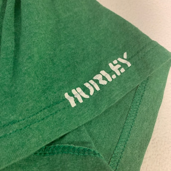 Throwback International Hurley Tshirt sz L green - Picture 2 of 4